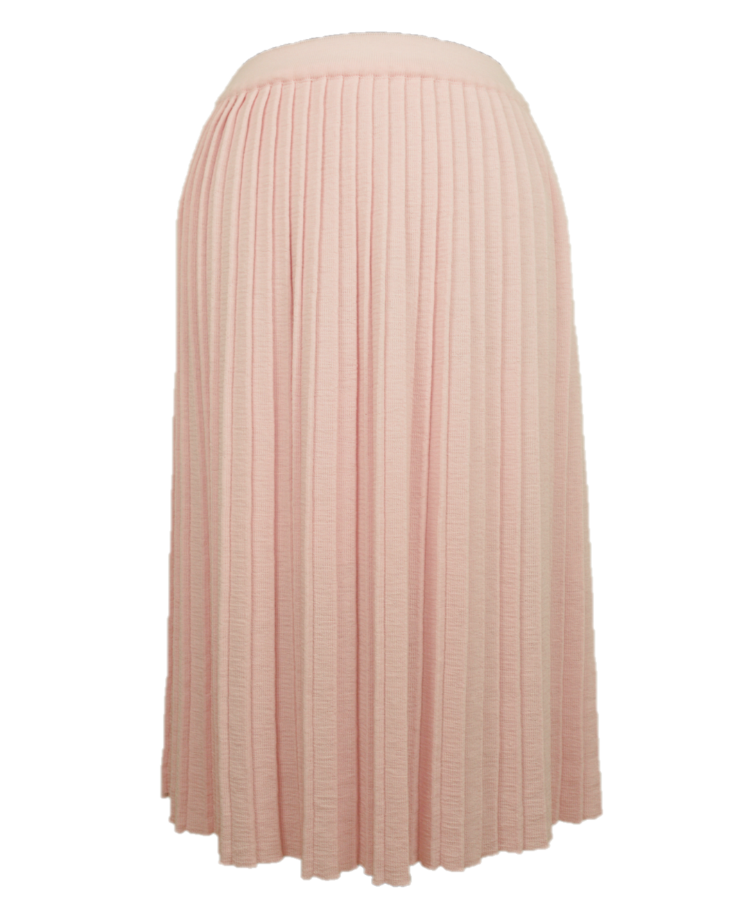 Fustă plisată roz din lână 75 cm